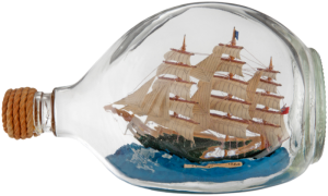 a ship in a bottle